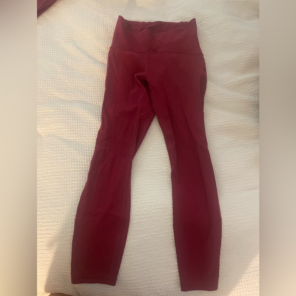 Lulu lemon leggings dark pink